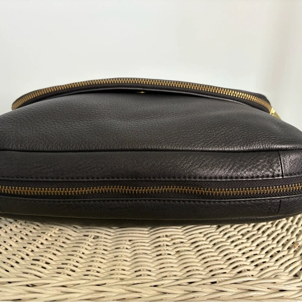 Fossil Preston Black Pebbled Leather Crossbody Bag - Picture 5 of 11